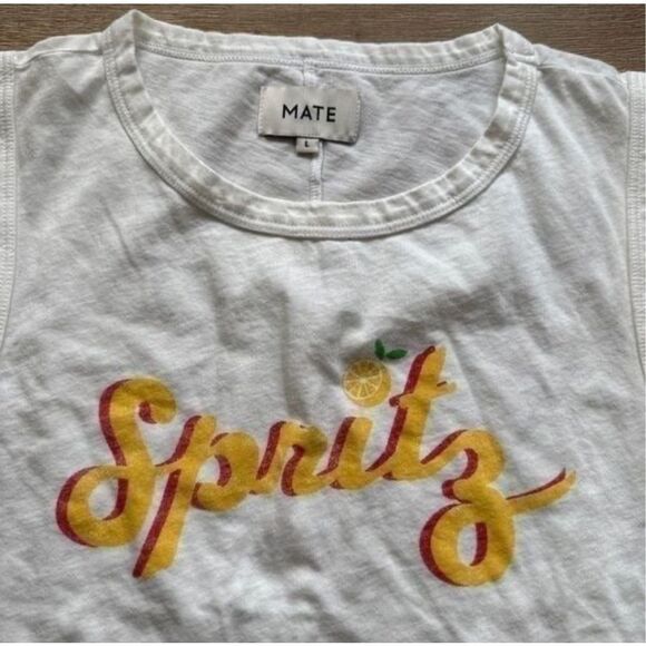 MATE the Label The Roxy Cropped Tee Somebody’s Darling in Bone Size M - Picture 2 of 6